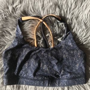 Lululemon Energy Sports Bra Leaf Motif